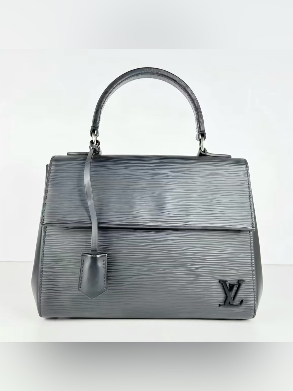 Louis Vuitton Cluny Black Epi Leather Crossbody Bag with Top Handle